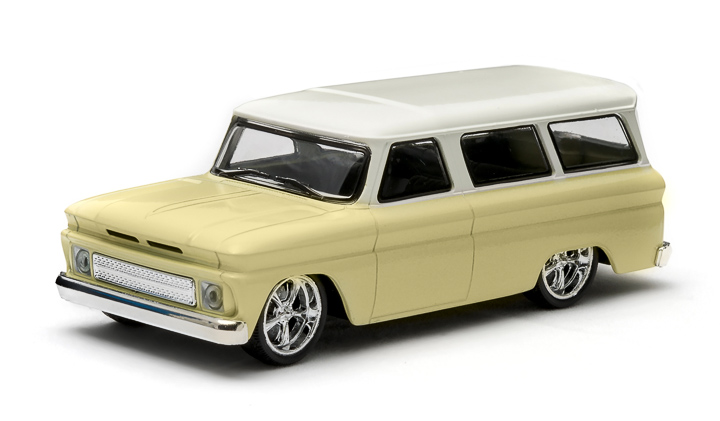 1:43 1966 Chevy Suburban – Yellow with White Roof - New Tooling