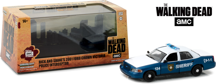 Greenlight 1:64 Hollywood 13 Walking Dead 2001 Ford Crown Victoria Rick /& Shane by Greenlight